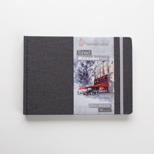 Hahnemuhle Toned Watercolour Book Grey Landscape A5